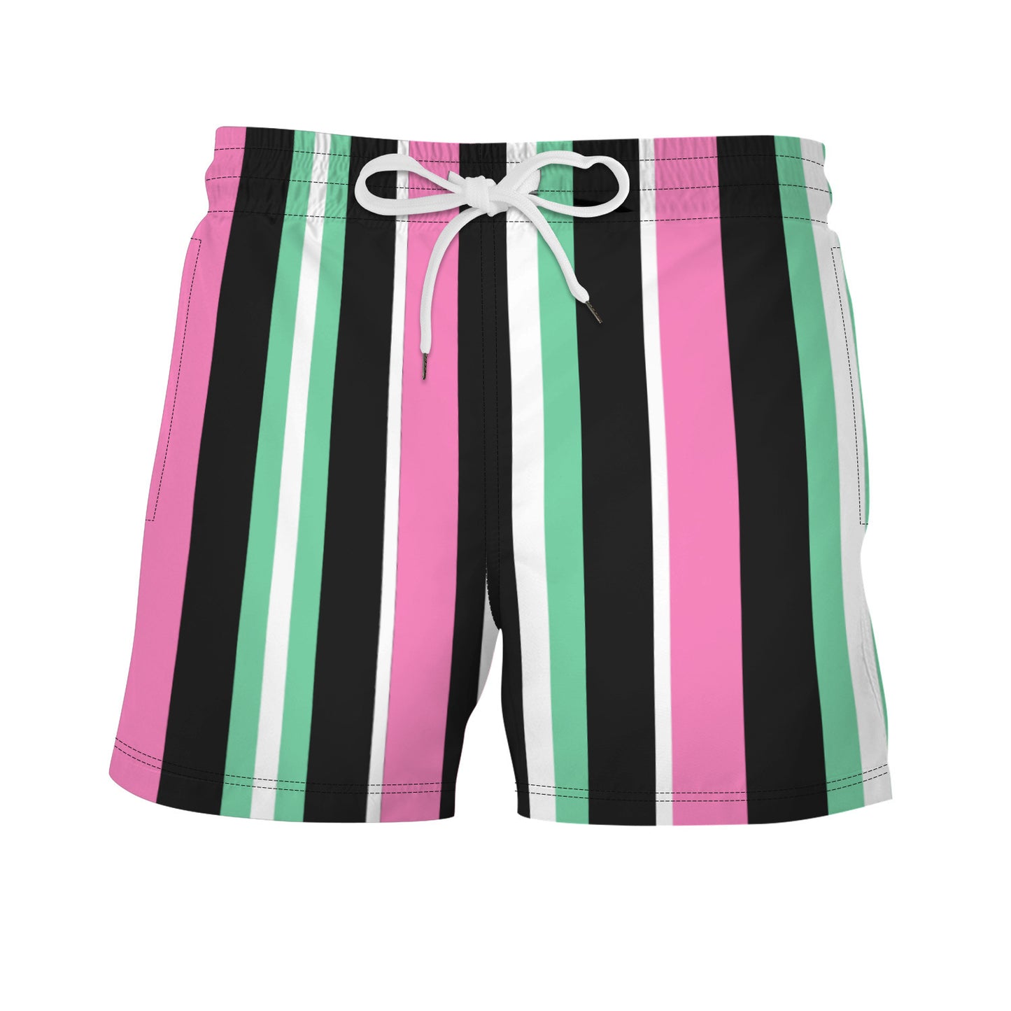 Men's Color Pattern Digital Print Shorts