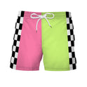 Men's Color Pattern Digital Print Shorts