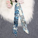 Love Graffiti Scarf Printing All-match Imitation Silk Scarf