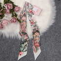 Love Graffiti Scarf Printing All-match Imitation Silk Scarf