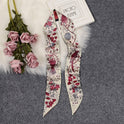 Love Graffiti Scarf Printing All-match Imitation Silk Scarf