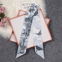 Love Graffiti Scarf Printing All-match Imitation Silk Scarf