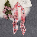 Love Graffiti Scarf Printing All-match Imitation Silk Scarf