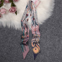 Love Graffiti Scarf Printing All-match Imitation Silk Scarf