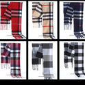 Cashmere warm fashion plaid ladies bib