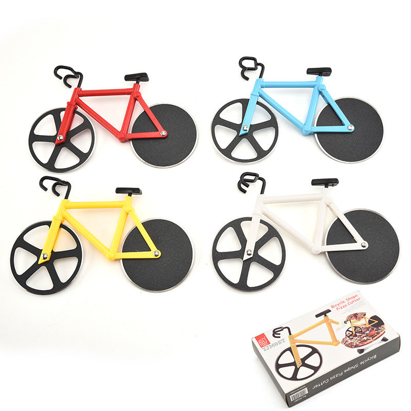 Pizza Cutter Stainless Steel Bicycle Shape Wheel Bike Roller Pizza Chopper Slicer Pizza Cutting Knife Kitchen Tools