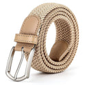 Men's Casual Stretch Woven Leather Belt