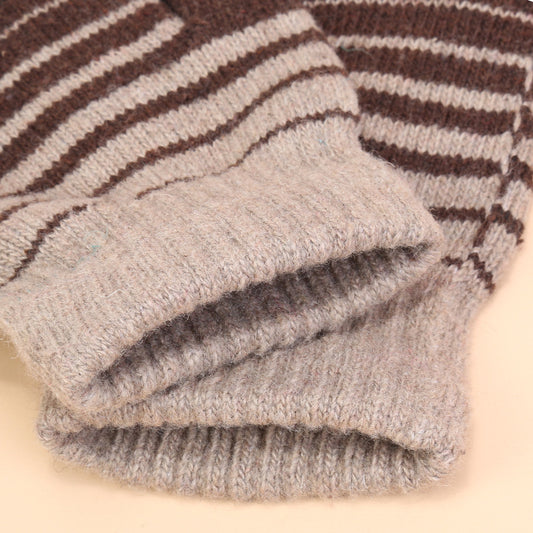 Winter gloves thick wool non-slip warm all-finger woolen gloves