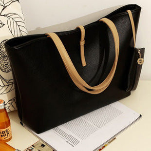 Chao female bag Korean version of the wild commuter belt buckle bag shoulder bag women's big bag