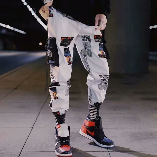 Fashionable loose hip-hop sports legged casual pants