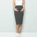 Multifunctional mother breastfeeding stripe mid-length skirt women's spot