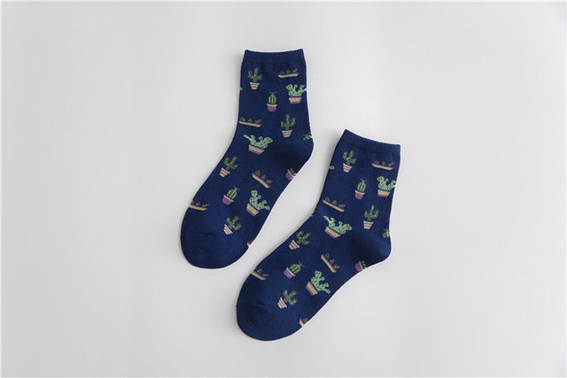 Cactus cotton tube stockings