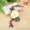 Hand-woven color drawstring watch