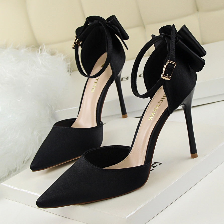 Spring new bed high heels stiletto wedding shoes