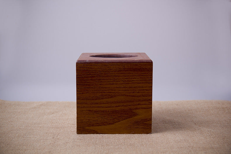 Wooden tissue box facial tissue box imitation mahogany