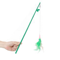 Interactive Cat Toy Feather Wand With Bell Refills Bells And Feathers Attention And Stimulate Harmless Durable And Unbreakable