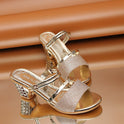 Women's summer chunky heel sandals