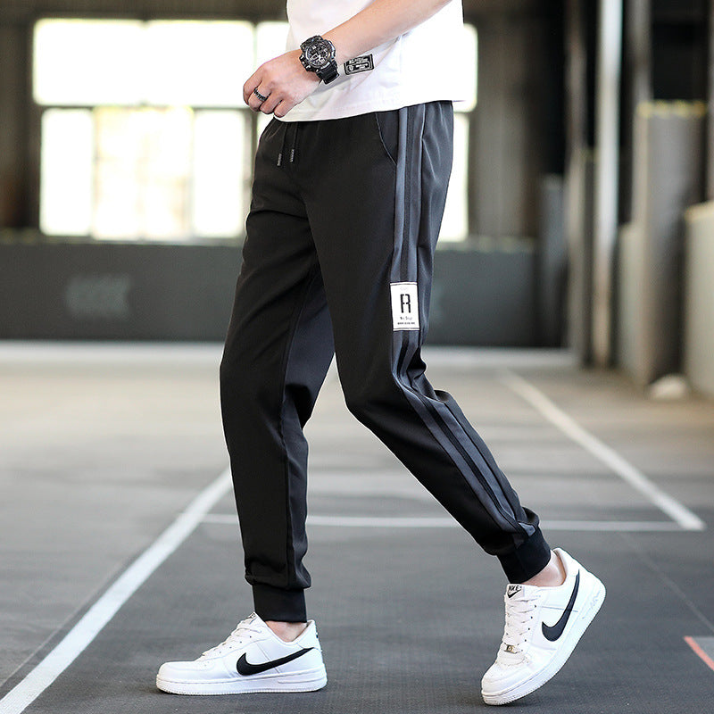 Ankle-length loose workwear casual trousers