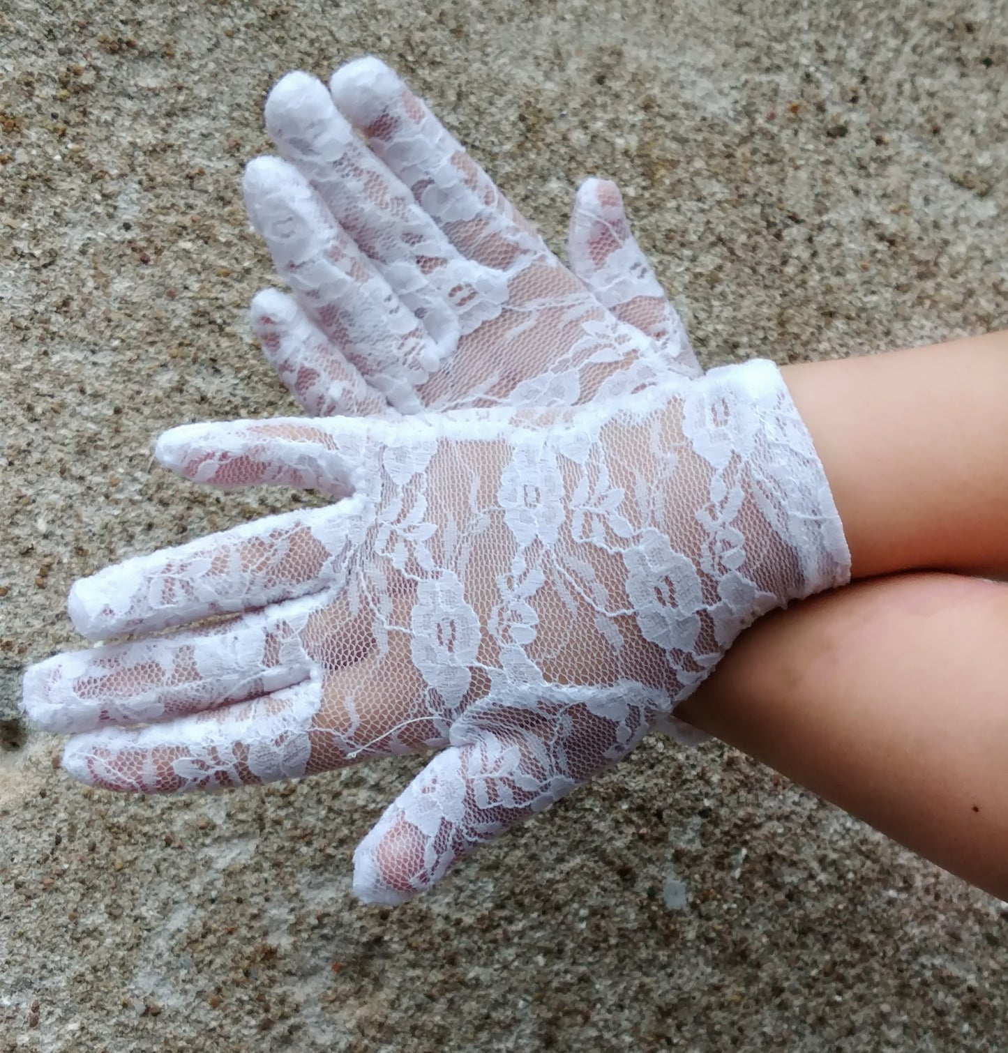 Children's sunscreen lace gloves