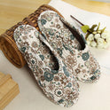 Women''s cotton quilted fabric soft bottom slippers