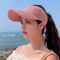 Scale Air Top Internet Celebrity Knitted Baseball Peaked Cap Outdoor Sports Sun Hat