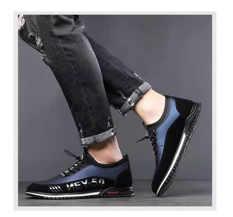 Men's Casual Shoes Fashion Slip-on Leather Shoes