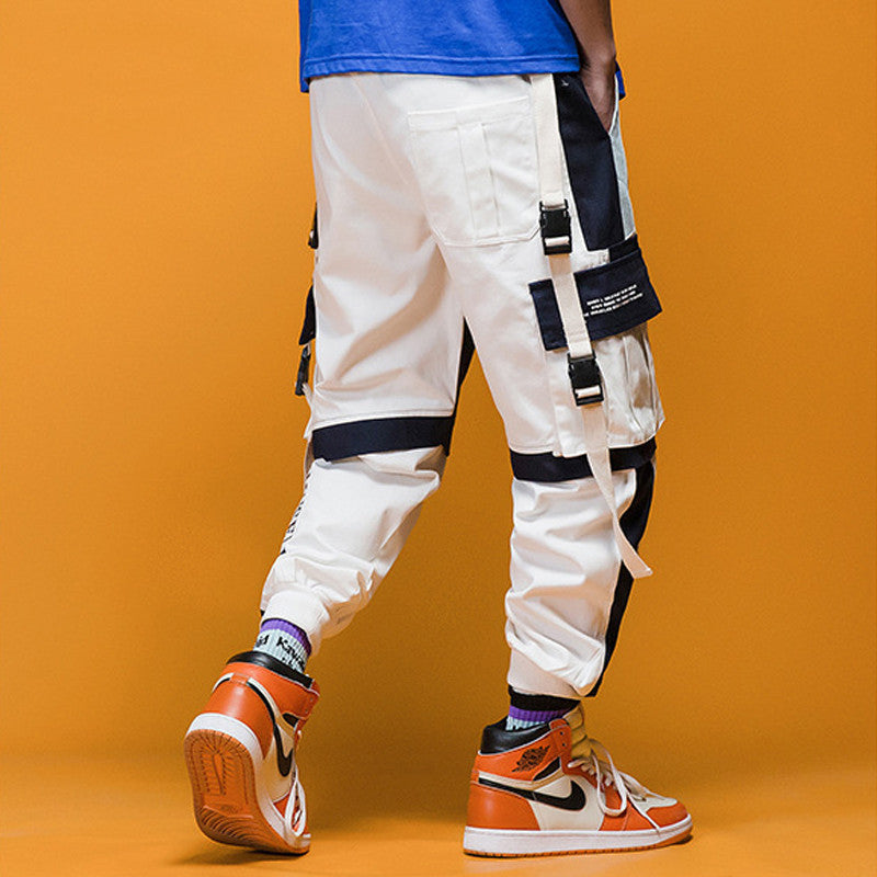 Autumn overalls men's tide brand hip-hop beam pants