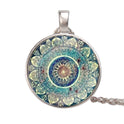 Fashion glass pendant necklace