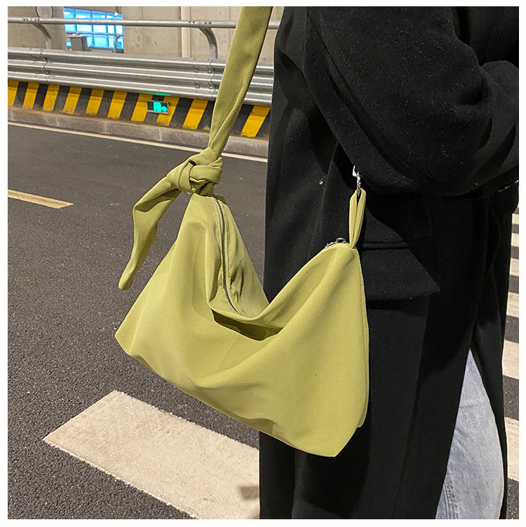 Minority All-match Elegant Campus Canvas Women's Shoulder Bag