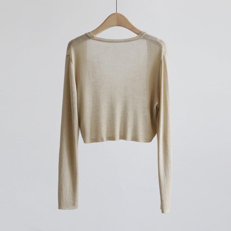 Women's Long-sleeved Ultra-thin Sweater