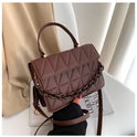 Trendy Simple Textured Shoulder Messenger Bag