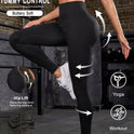 Popular Yoga Trousers Running Workout Pants High Waist Hip Lift Fitness Yoga Pants