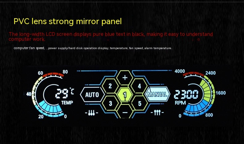 Computer Case Touch Screen Temperature Controller