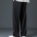 Ice Silk Pants Men's Thin Straight Loose Trousers