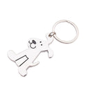 Creative Glossy Dog Keychain Personality Key Ring Chain