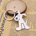 Creative Glossy Dog Keychain Personality Key Ring Chain