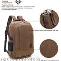 Wear-resistant Washed Canvas Men's And Women's Backpacks Street Casual Fashion Large Capacity Multifunctional