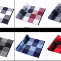 Men's scarf wool plaid scarf scarf winter scarf processing wholesale gift ladies knitting stitching