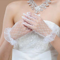 Bridal lace gloves