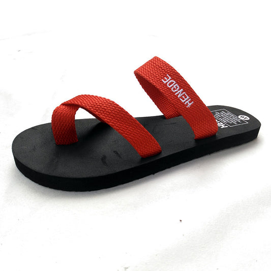 Women's sandals with flip-flops