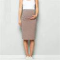 Multifunctional mother breastfeeding stripe mid-length skirt women's spot