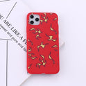 Compatible with Apple , Multicolor color soft shell flame phone case