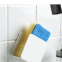 Kitchen sink sponge drainable shelf