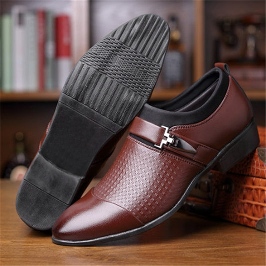 Formal men's leather shoes