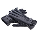 Touch screen leather gloves waterproof full finger