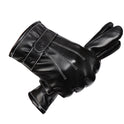 Touch screen leather gloves waterproof full finger