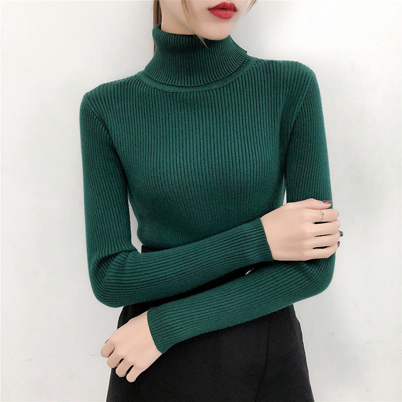 Turtleneck knitted bottoming shirt