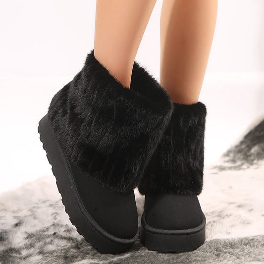 Fashion Casual All-matching Women's Snow Boots