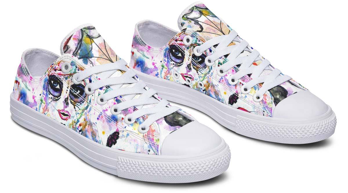 Fashion Print Couple Low-Top Canvas Shoes