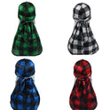 European And American Popular Artificial Silk Plaid Strap Pirate Hat